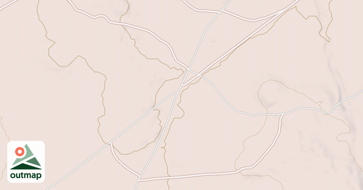 Map of Hackberry Trail System - Outer Loop Trail