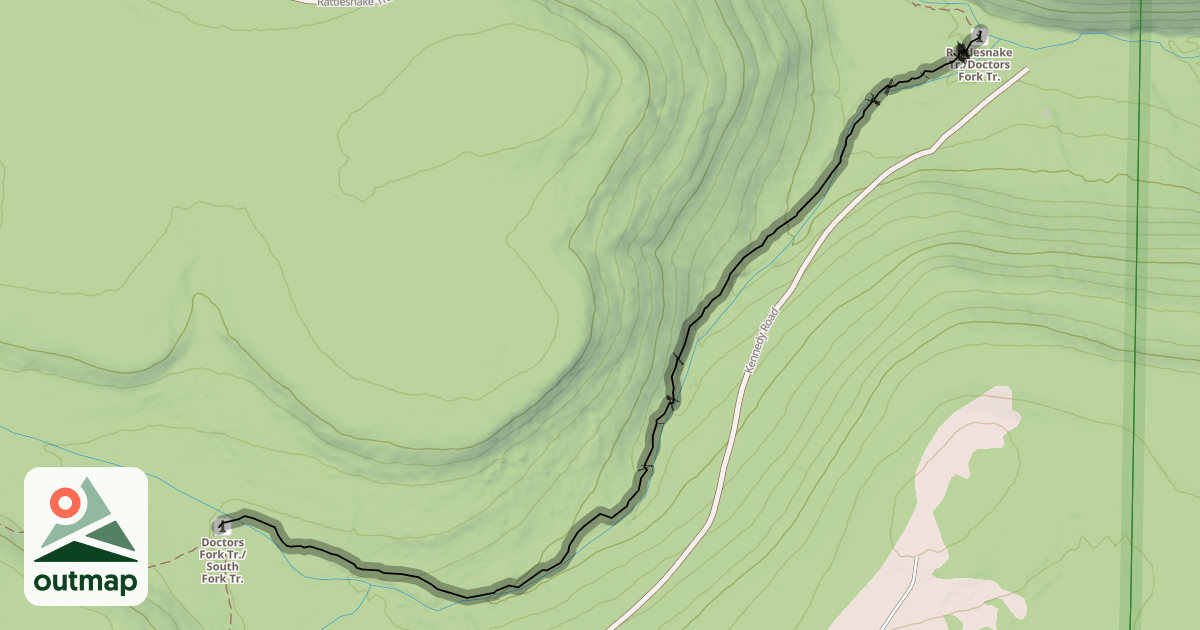 Map of Old Doctor's Trail