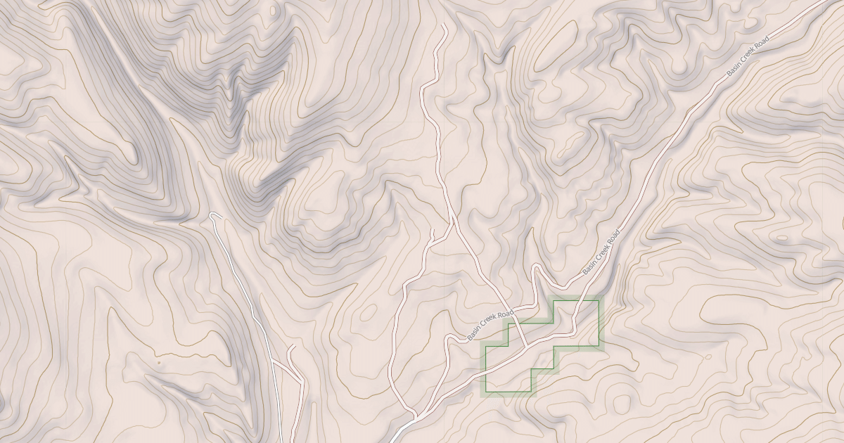 Map preview of KENTS GULCH