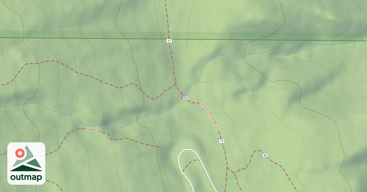 Map of Cedar Tree Trail