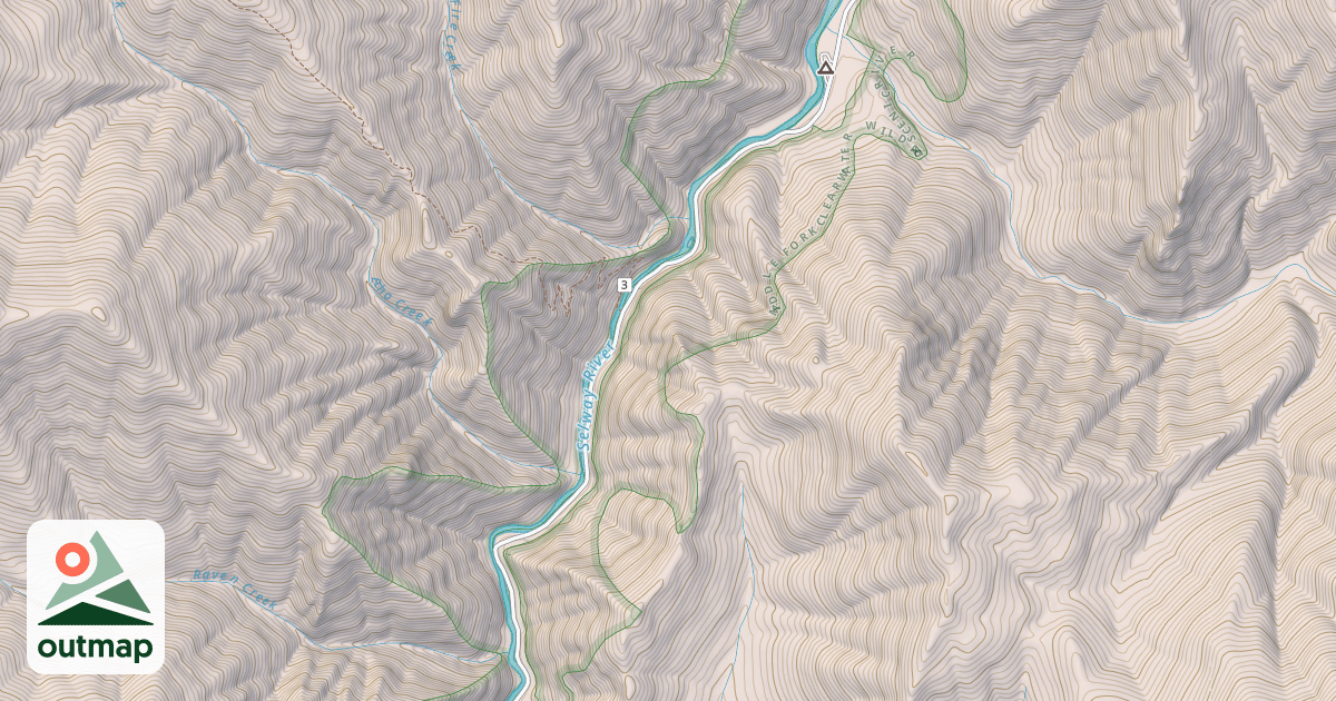 Map of (FDR) SELWAY RIVER