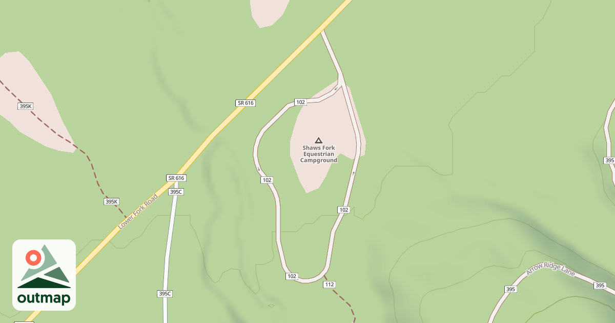 Map of SHEN. MTN. HORSE CAMP