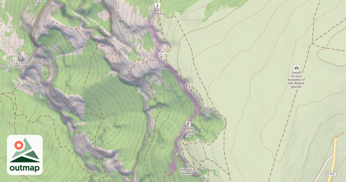 Map of La Corraterie