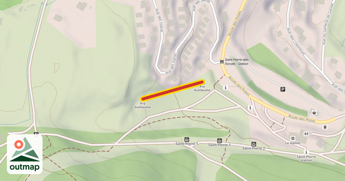 Map of Pré Guillaume