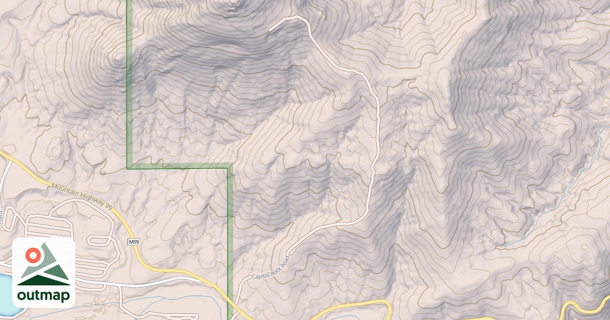 Map of CAPITAL ROCK