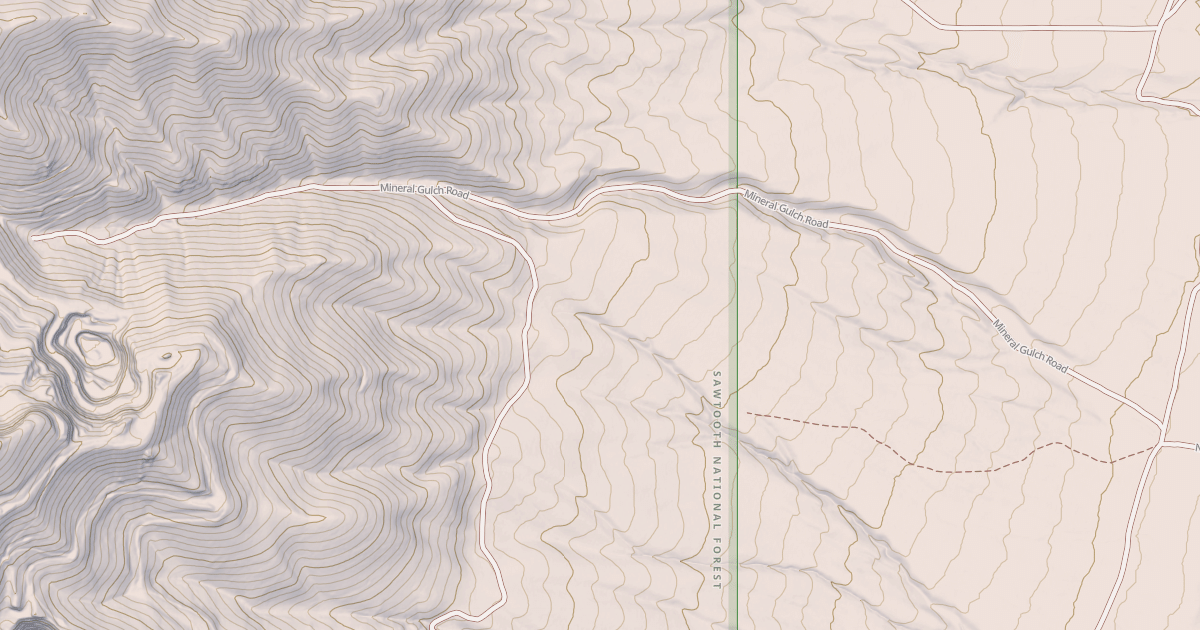 Map preview of MINERAL GULCH