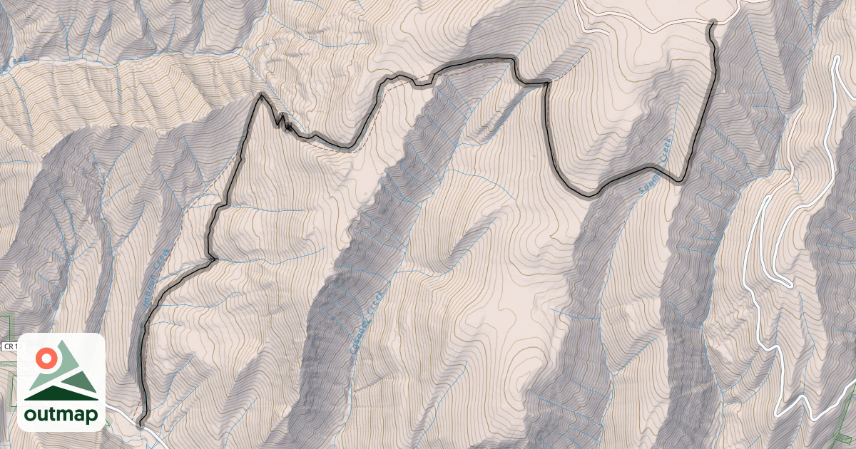 Map of Hannon Creek