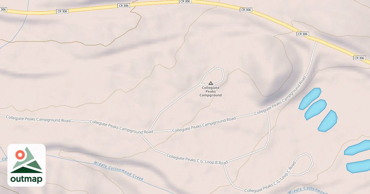 Map of COLLEGIATE PEAKS C.G. LOOP A