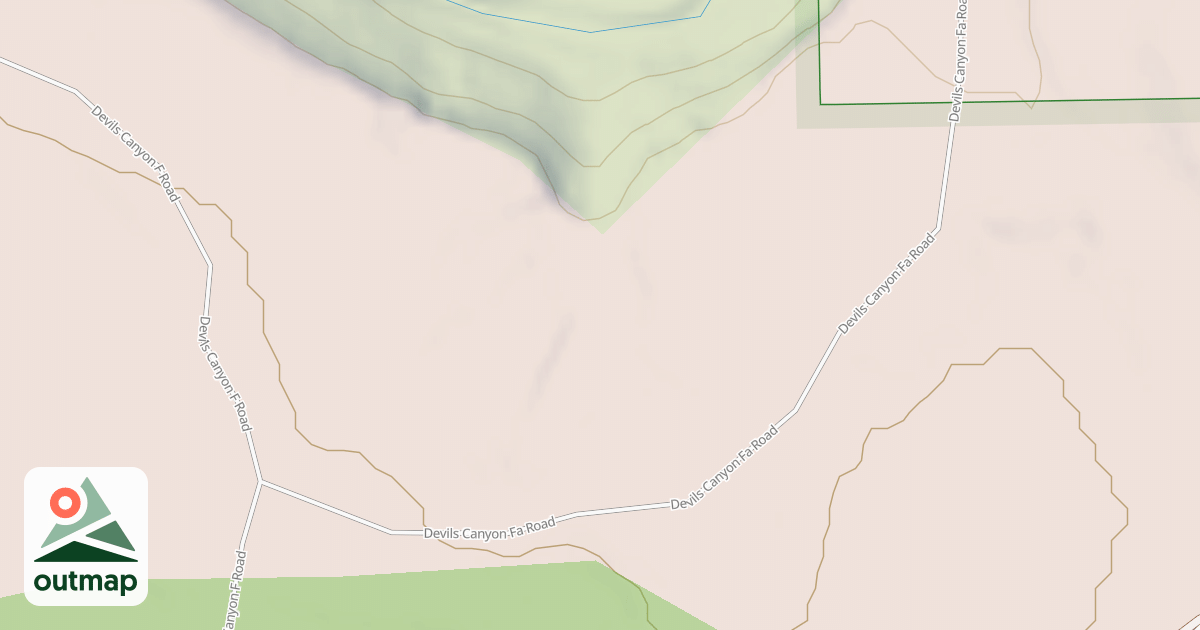 Map of DEVILS CANYON FA