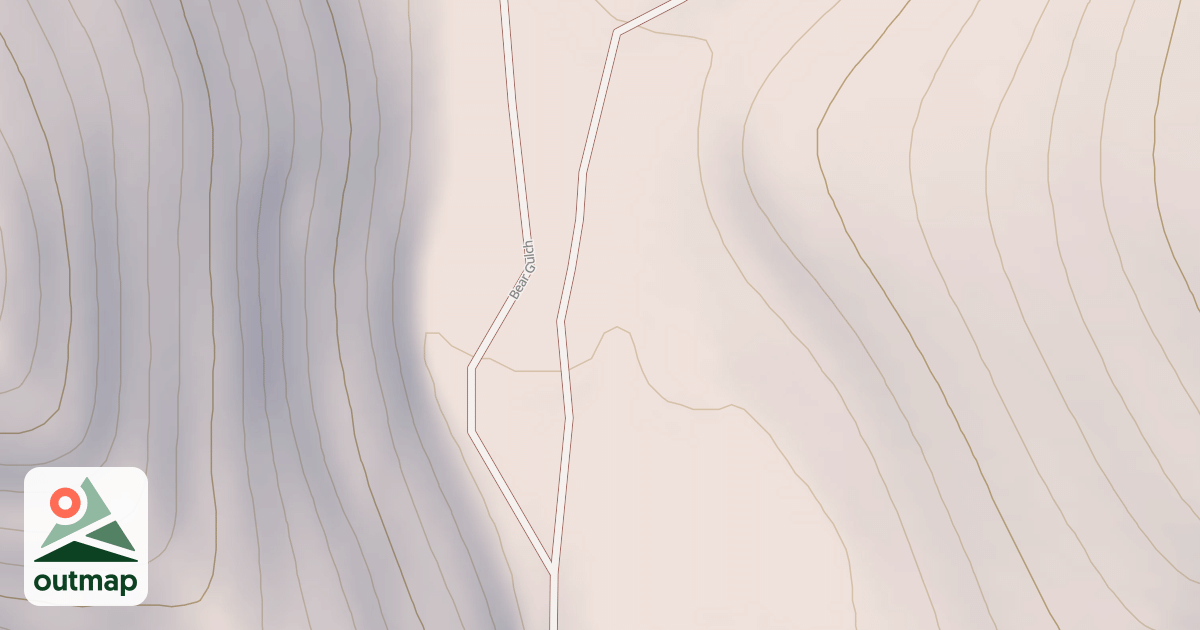 Map of EAST FORK BEAR GULCH