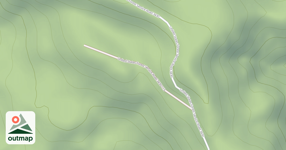Map of USFS Motor Vehicle Use Map Roads {87CA1732-A4F8-421D-901C-BE6A53F45F33}