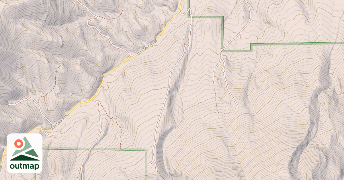 Map of ONE MILE SPUR A