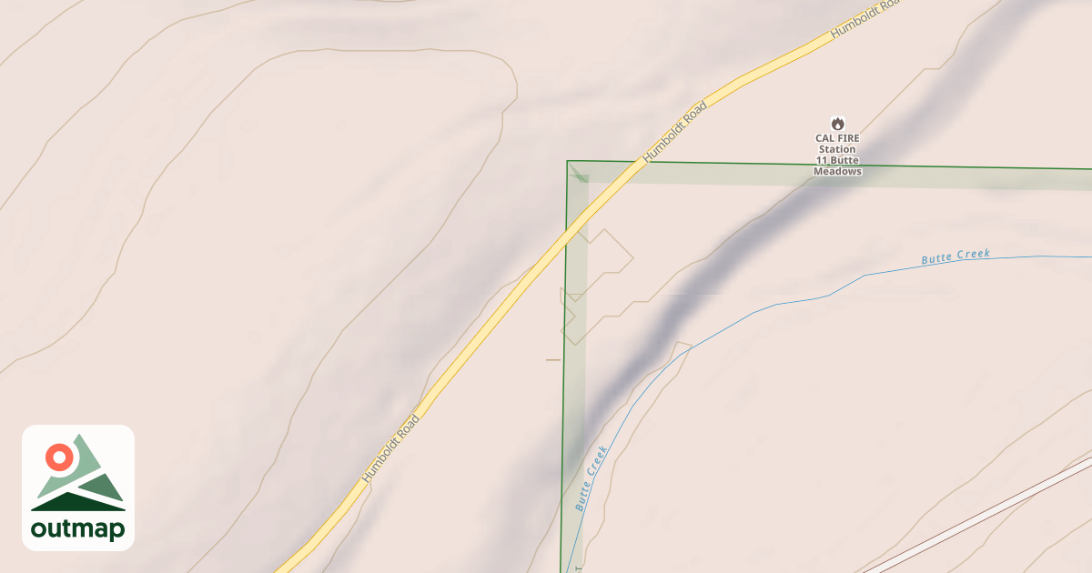 Map of BUTTE MEADOWS WC