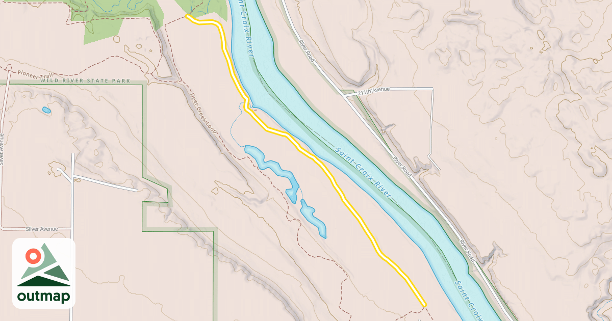 Map of Old Military Road