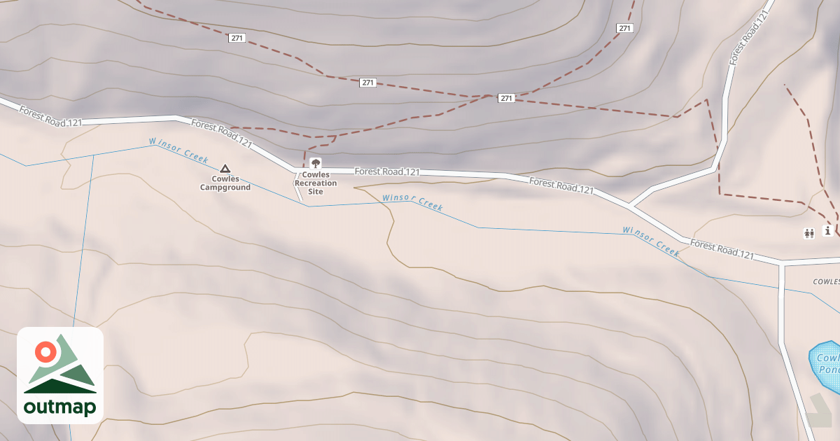 Map of USFS National Forest System Roads {C8960DF7-6827-4AEA-8618-CE7267BA19BA}