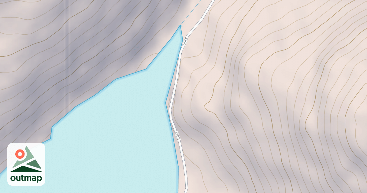 Map of Twin Lakes Road