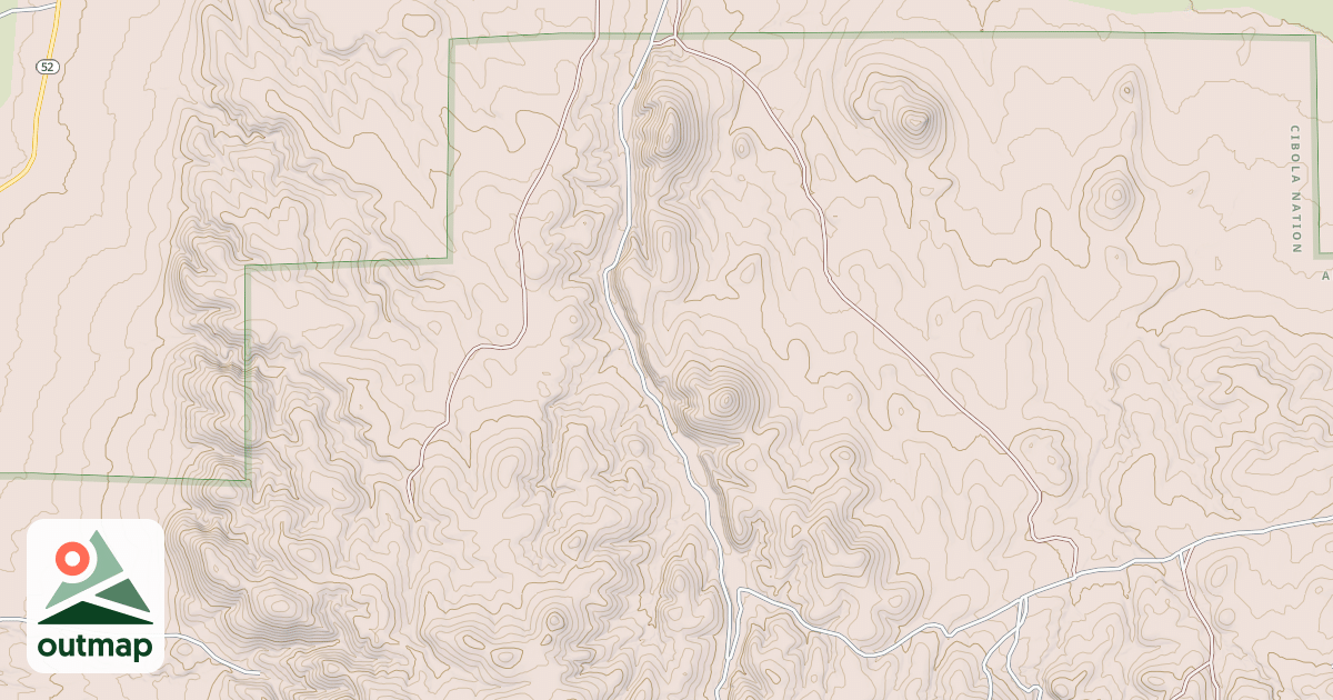 Map of N. DURFEE CANYON