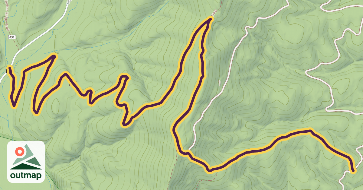 Map of Tillman Trail