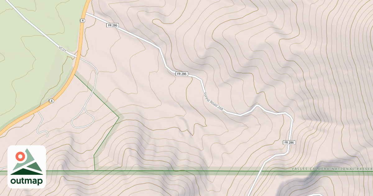 Map of BLAND CANYON