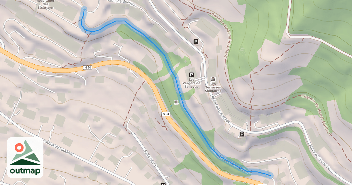 Map of Chemin du Grand Canal