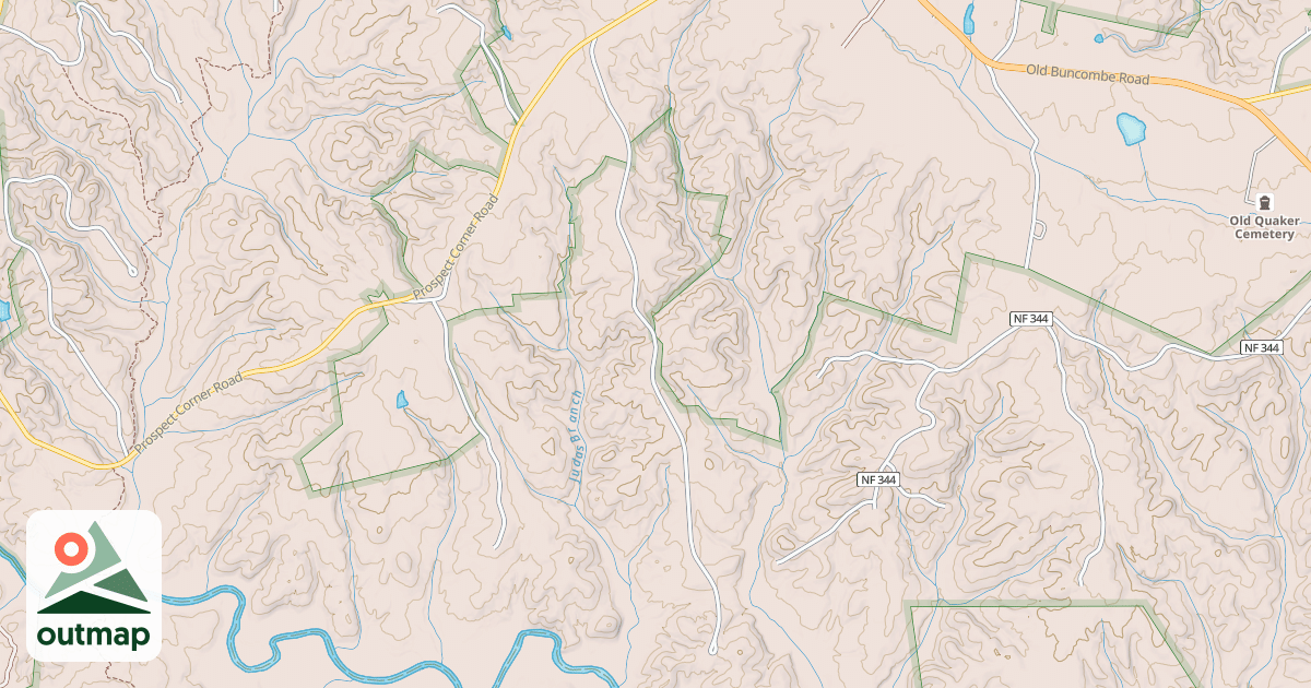 Map of HILLS CREEK