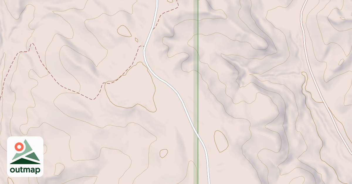 Map of (FDR) BEICEGEL CREEK CUTOFF