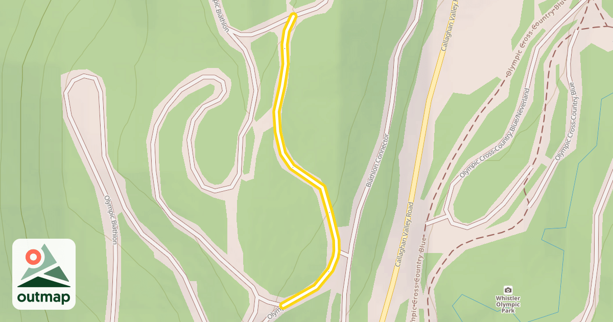 Map of Olympic Biathlon