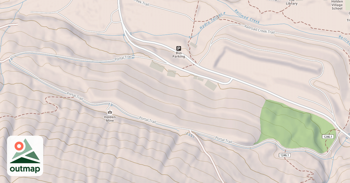 Map of HOLDEN MINE PORTAL