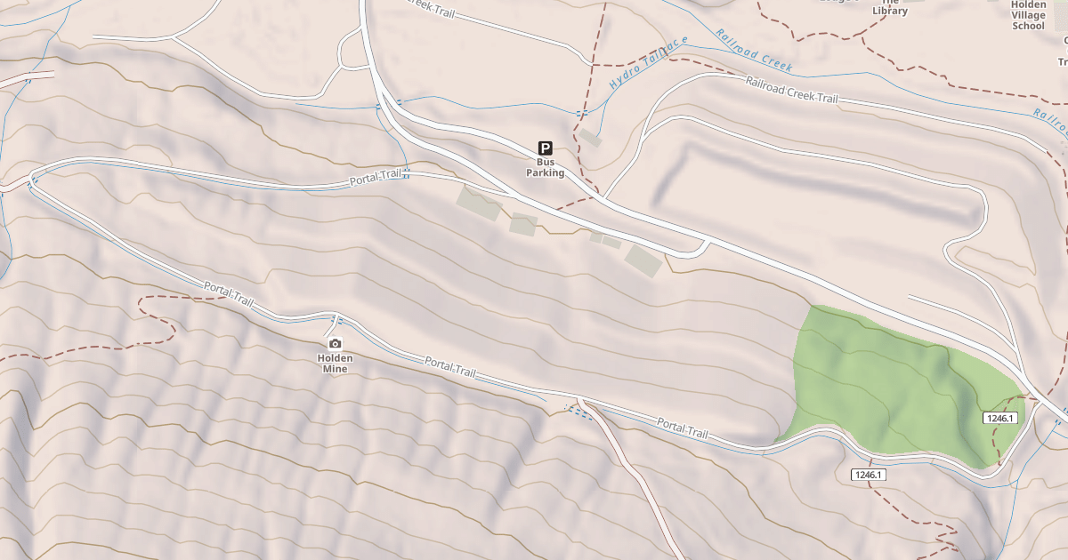 Map preview of HOLDEN MINE PORTAL