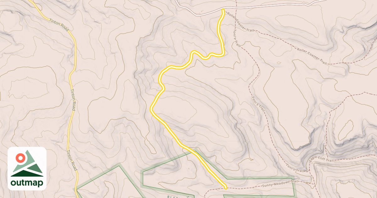 Map of What the Hell Trail
