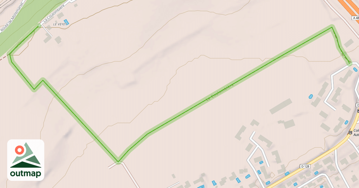 Map of La Coulombière