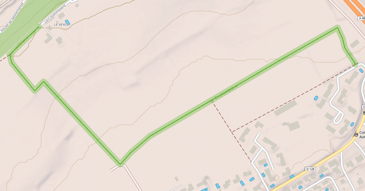 Map preview of La Coulombière