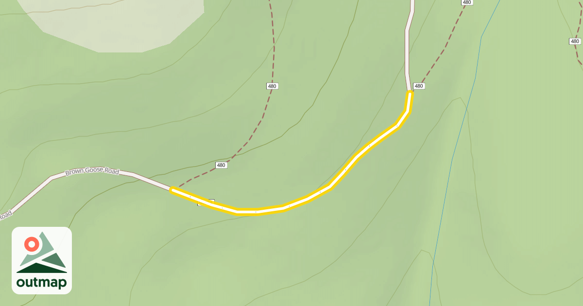 Map of Brown Goose Road