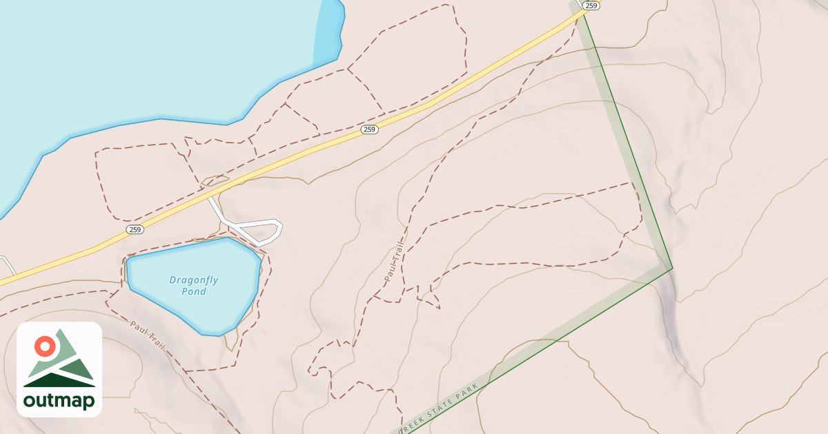 Map of Yellow Creek State Park Trails