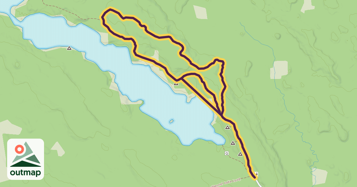 Map of Hemlocks and Hardwoods Trail