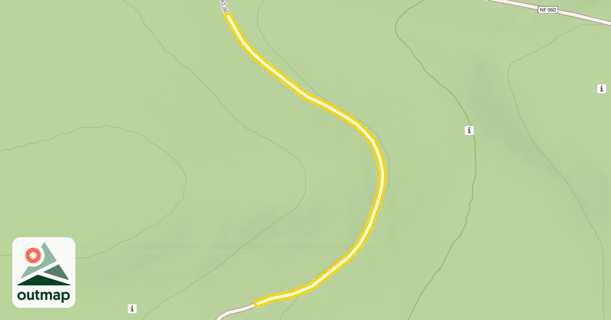 Map of Forest Road 4615-062