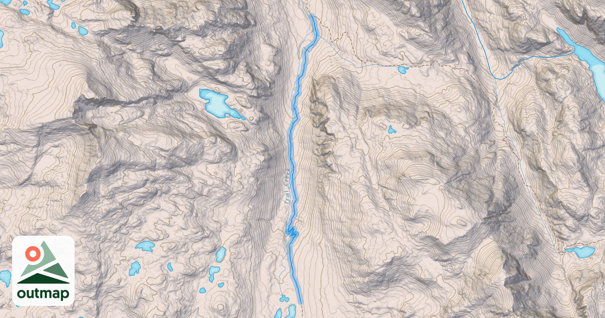 Map of Highline Trail