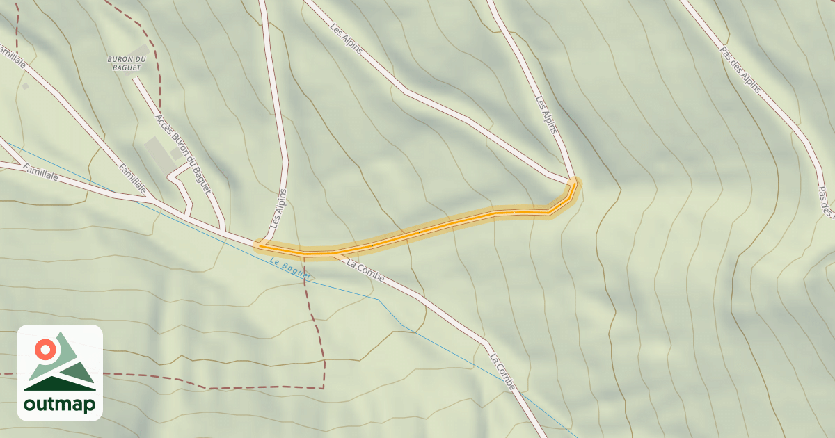 Map of Mur des Alpins