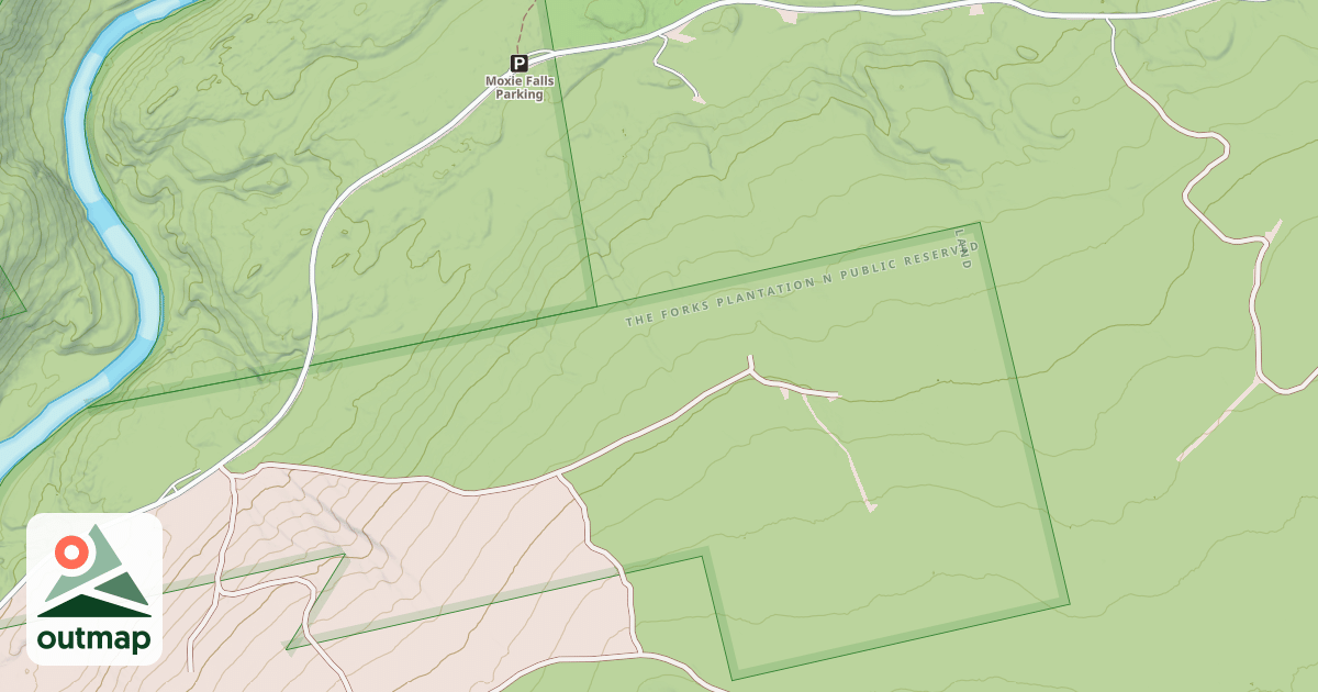 Map of Moxie Falls