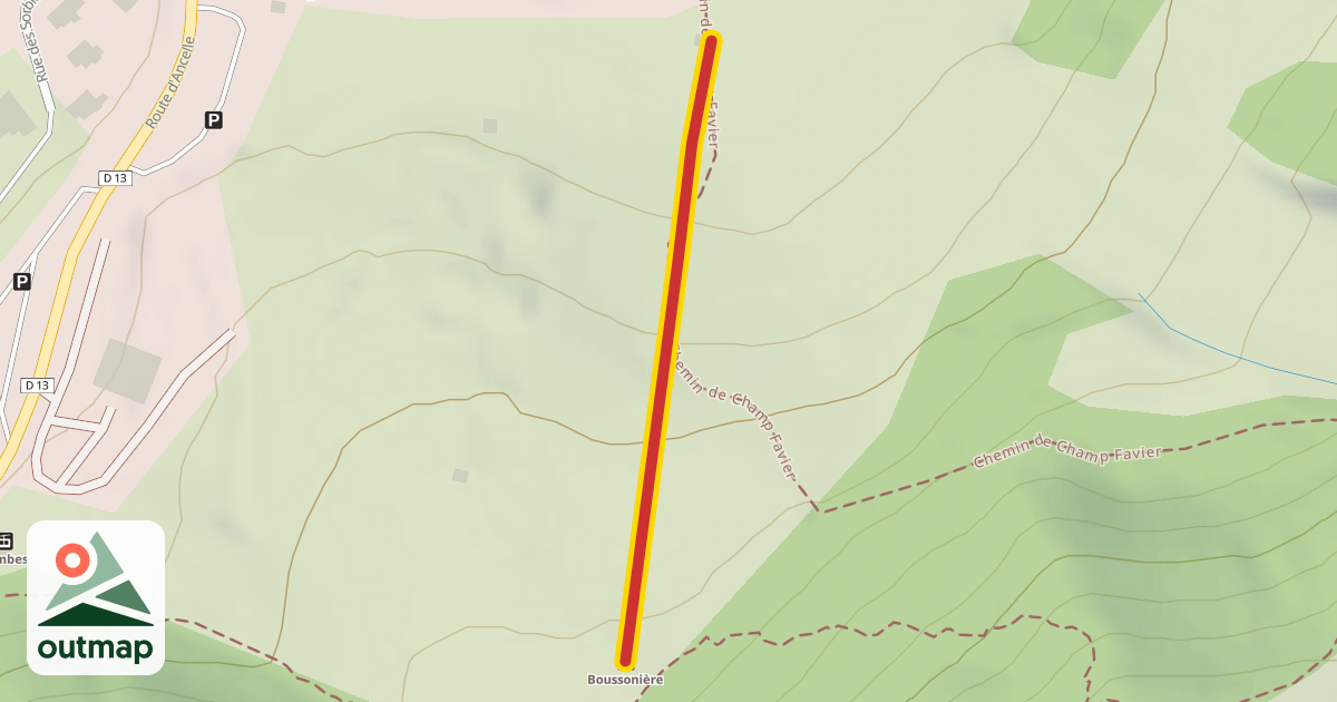 Map of Boussonière