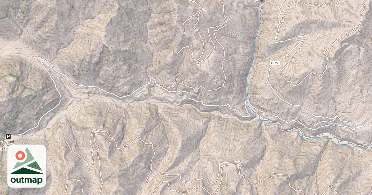 Map of TUNNEL CREEK