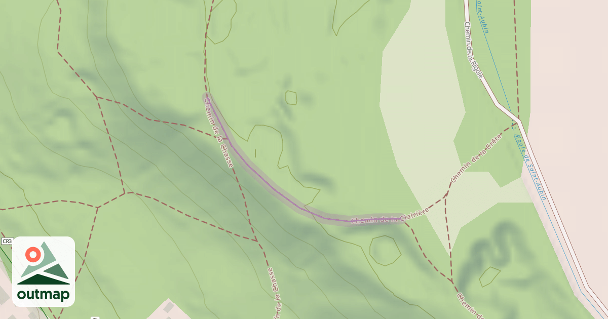 Map of Chemin de la Clairière