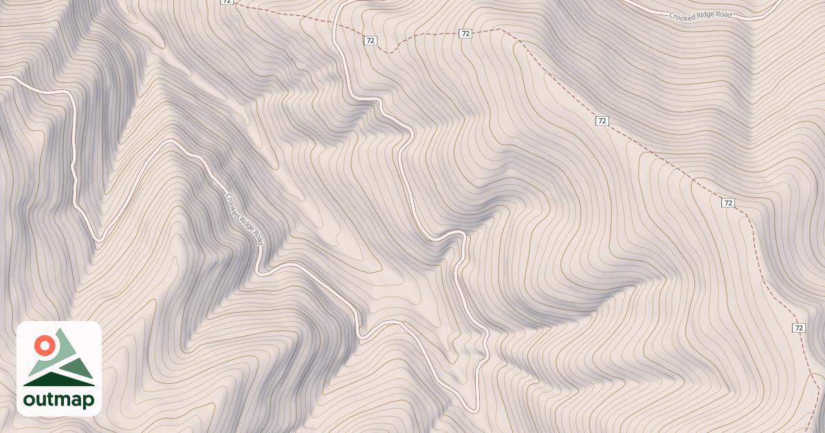 Map of Crooked Ridge Ohv