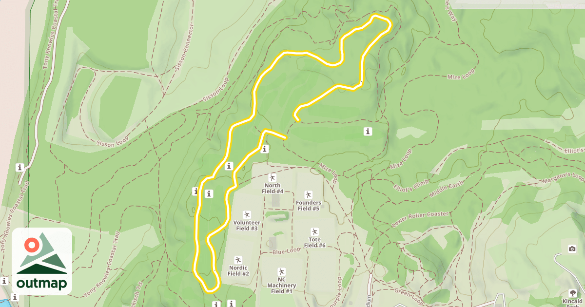 Map of Mize Loop