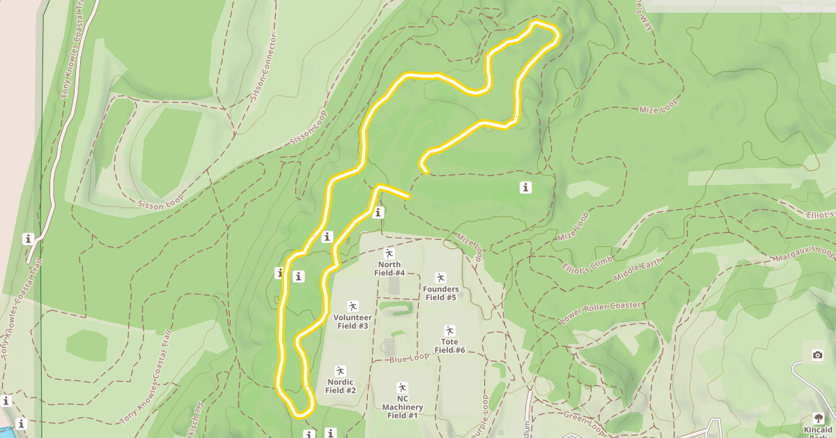 Map preview of Mize Loop