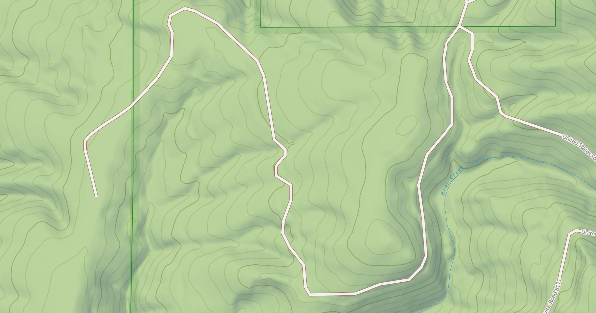 Map preview of USFS National Forest System Roads {9D89BF9F-9D40-4C15-A1D0-17022D5E3572}