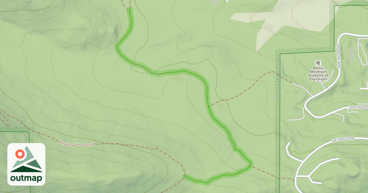 Map of Sleepy South Trail