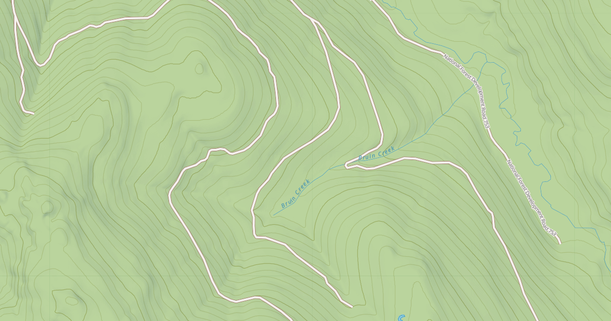 Map preview of Bruin Creek A Snowmobile Spur