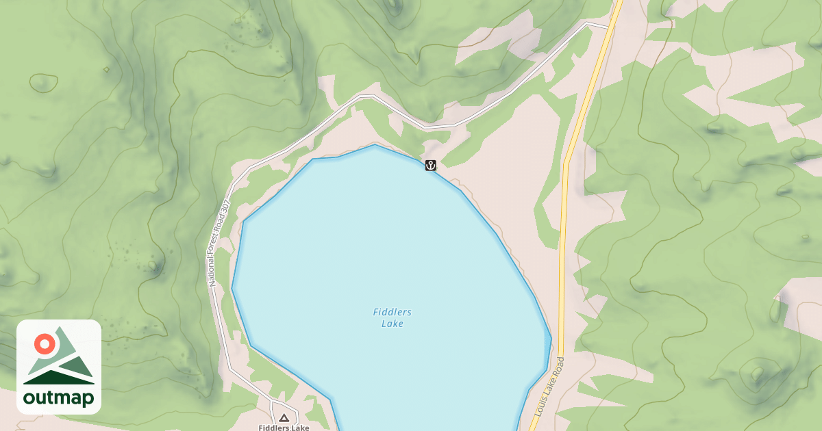 Map of FIDDLERS LAKE CAMPGROUD