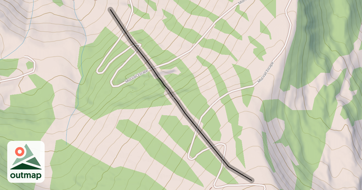 Map of Chair 4 Cliffs